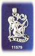 14K White Gold Zodiac Virgo Charm