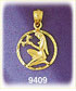 14K Gold Encircled Zodiac Virgo Charm
