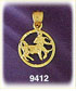 14K Gold Encircled Zodiac Sagittarius Charm