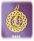 14K Gold Circled Zodiac Virgo Charm