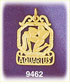 14K Gold Decorative Zodiac Aquarius Charm