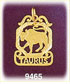 14K Gold Decorative Zodiac Taurus Charm