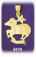 14Kt Gold Zodiac Aries Charm