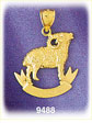14K Gold Zodiac Aries Charm