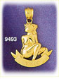 14K Gold Zodiac Virgo Charm